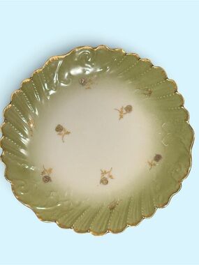 Antique Limoges 9” Porcelain Plate by Haviland & Co Limoges 1876-1889